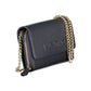 Mario Valentino Blue Polyurethane Women Wallet with Chain