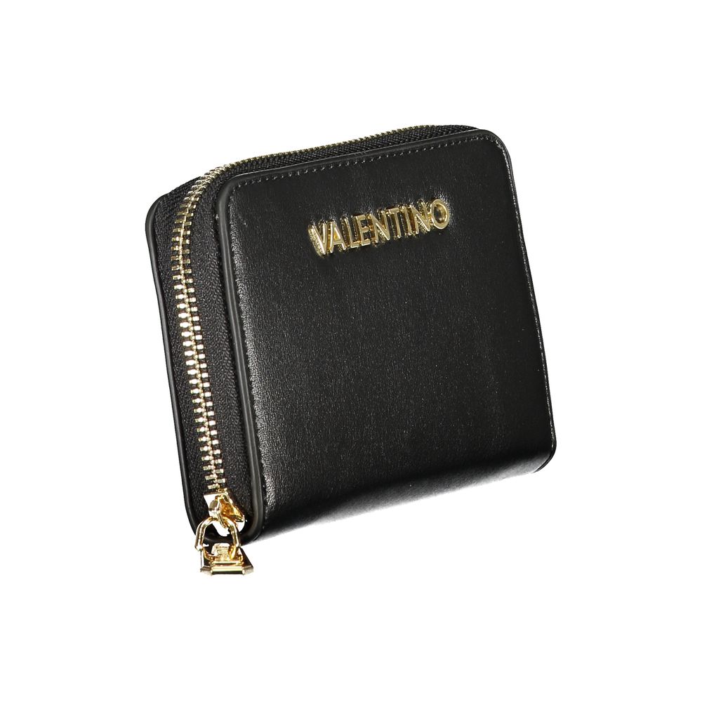 Mario Valentino Black Polyurethane Women Wallet