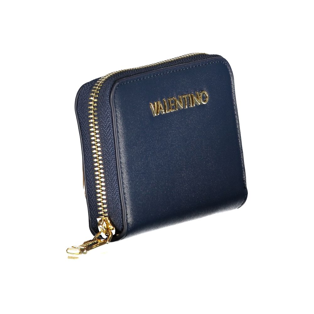 Mario Valentino Blue Polyurethane Women Wallet