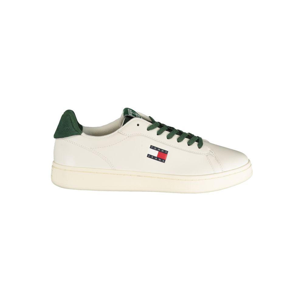 Tommy Hilfiger Bianco Polyurethane Men Sneaker