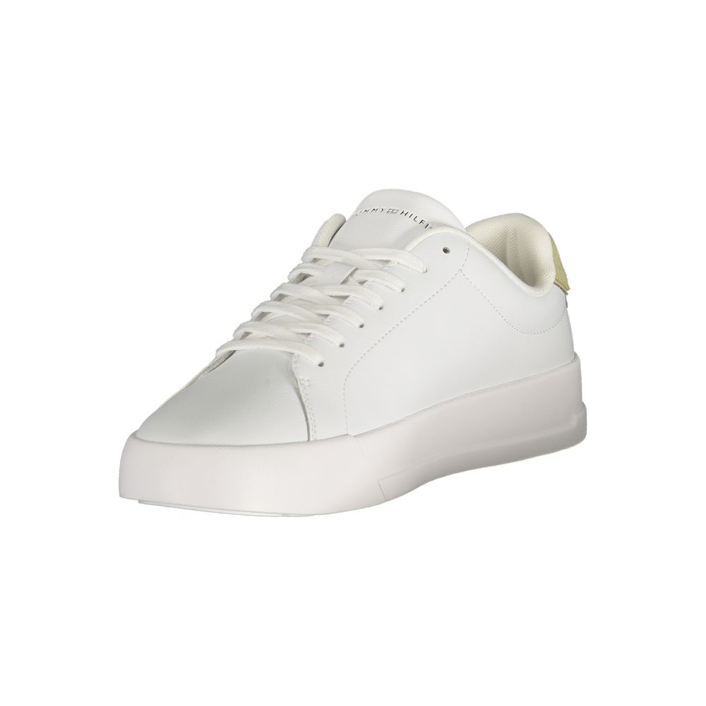 Tommy Hilfiger Bianco Polyurethane Men Sneaker