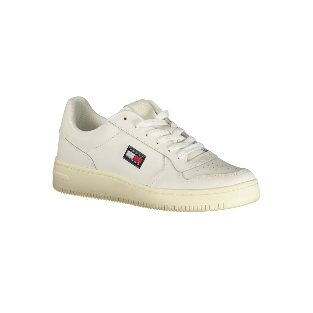 Tommy Hilfiger Bianco Polyurethane Women Sneaker