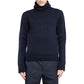 Prada Blue Wool Turtleneck