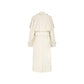 Burberry White Cotton Coat