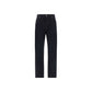 Saint Laurent Black Cotton Straight-Leg Jeans