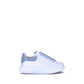 Alexander McQueen Blue Calf Leather Bos Taurus Platform Sneakers