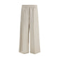 Brunello Cucinelli Beige Linen Casual Pants