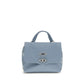 Zanellato Light Blue Calf Leather Bos Taurus Handbag
