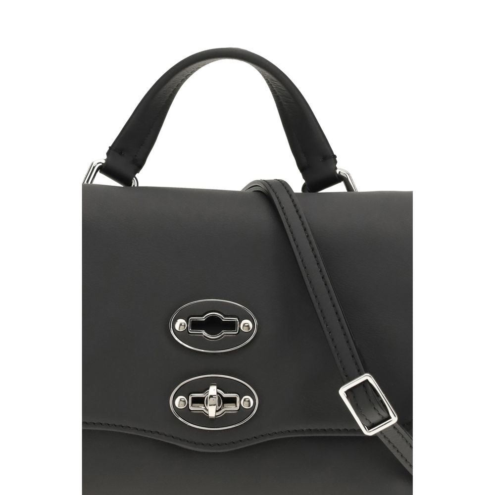Zanellato Black Calf Leather Bos Taurus Handbag