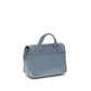 Zanellato Light Blue Calf Leather Bos Taurus Handbag