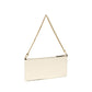 PINKO White Calf Leather Bos Taurus Shoulder Bag