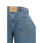 The Attico Blue Cotton Jeans Denim