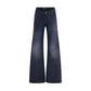 Balenciaga Blue Cotton Flared Jeans