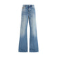 Gucci Light Blue Cotton Flared Jeans
