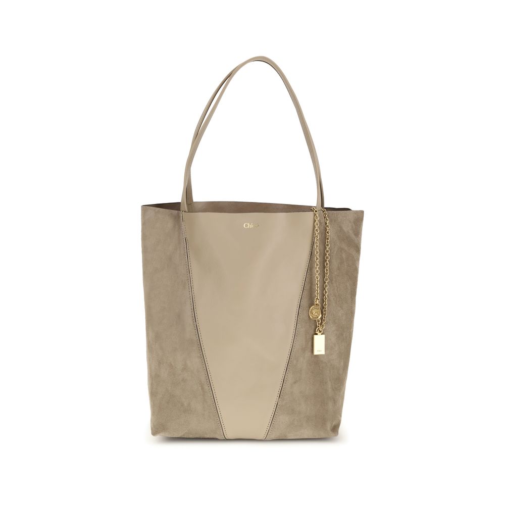 Chloé Beige Leather Shoulder Bag