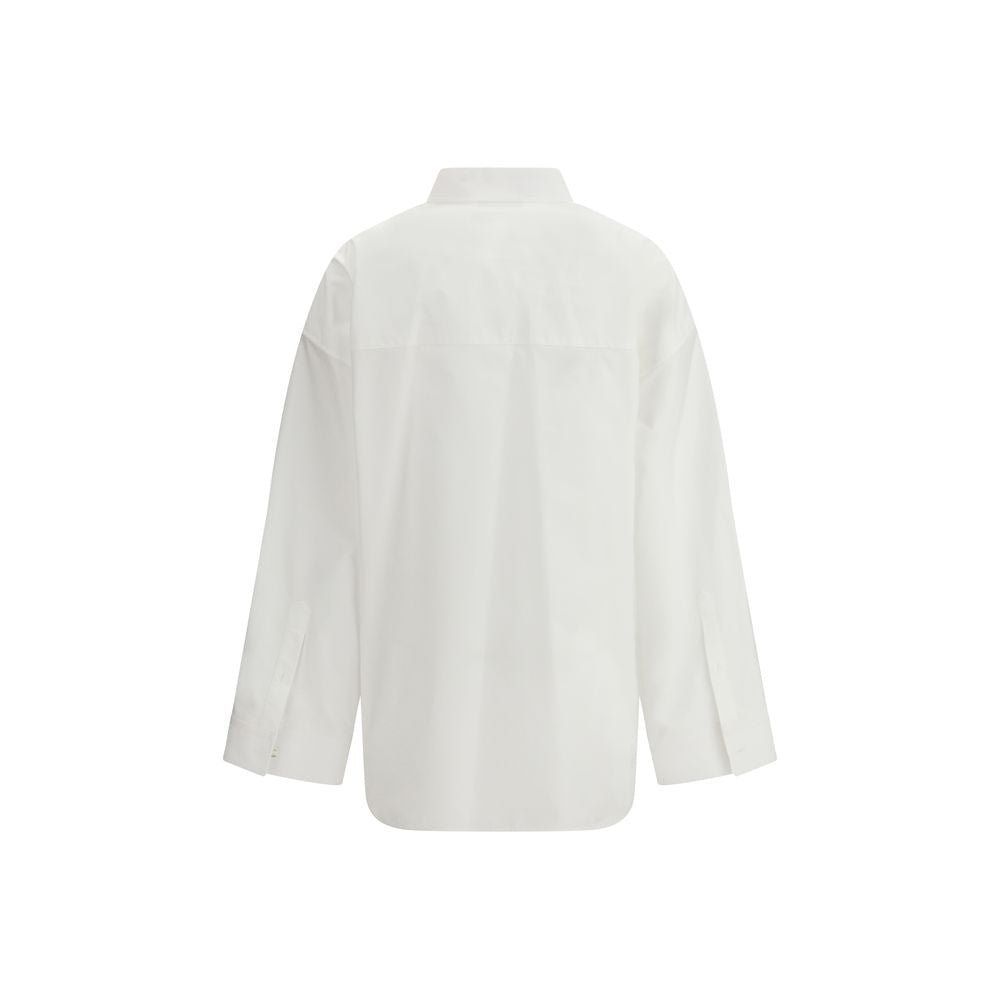 Balenciaga White Cotton Dress Shirt