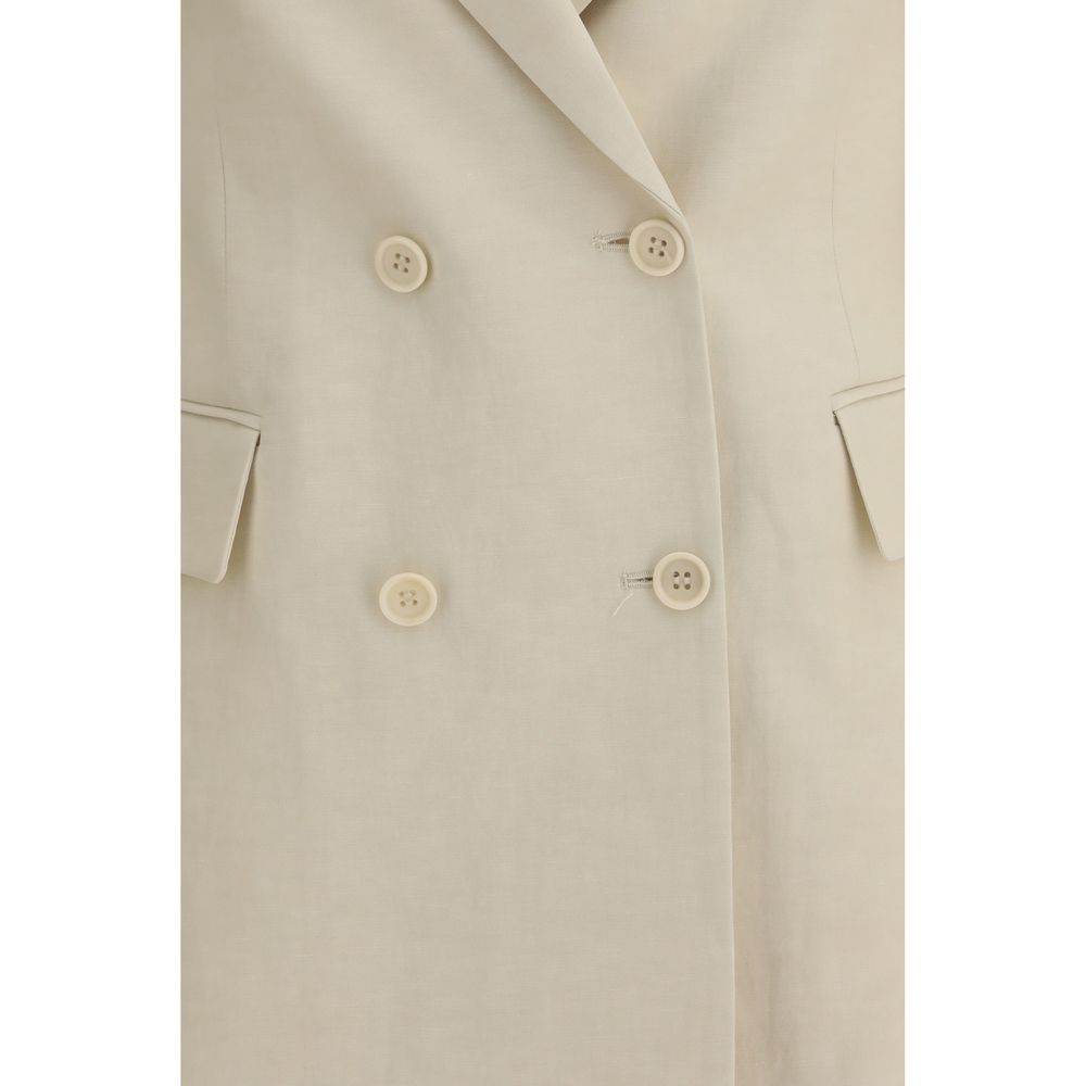 P.A.R.O.S.H. Beige Cotton Blazer