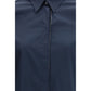 Brunello Cucinelli Blue Cotton Dress Shirt