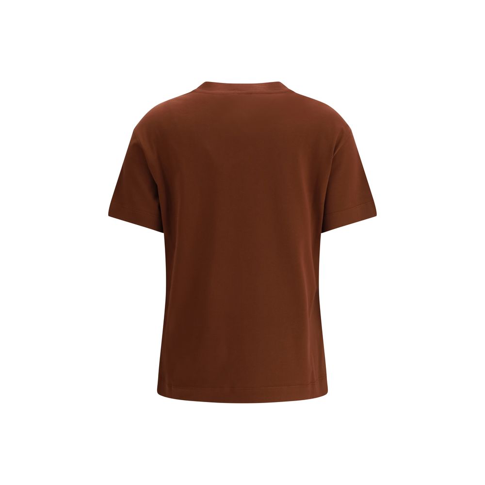 Brunello Cucinelli Brown Cotton T-Shirt