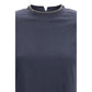 Brunello Cucinelli Blue Elastane T-Shirt