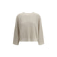 Brunello Cucinelli Beige Cotton Sweatshirt