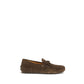 Tod's Brown Calf Leather Bos Taurus Slip-On Loafers
