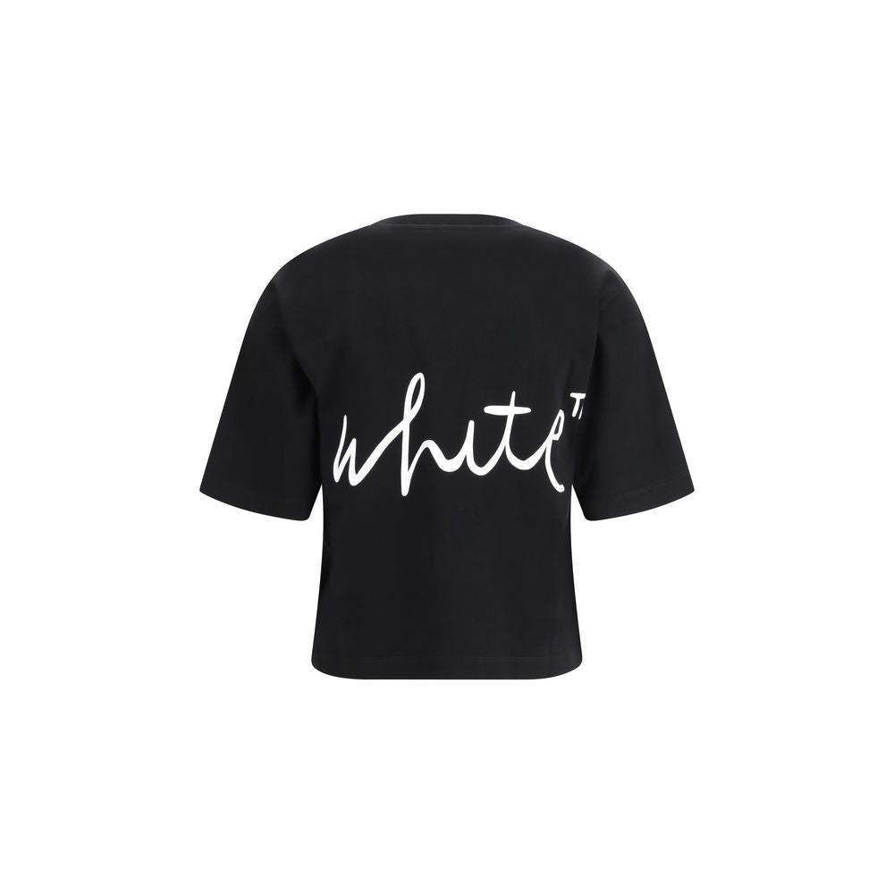 Off-White Black Cotton T-Shirt