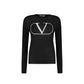 Valentino Black Virgin Wool Sweatshirt
