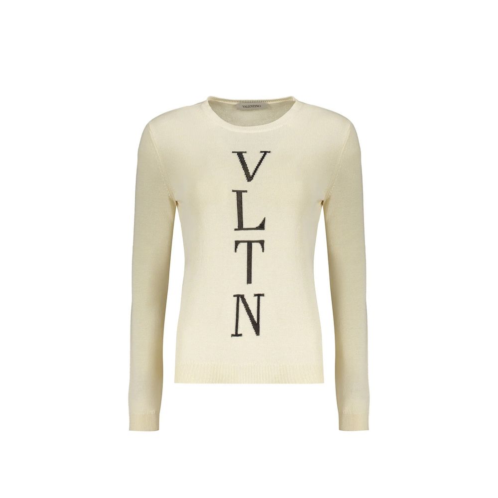 Valentino Beige Cotton Sweatshirt