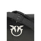 PINKO Black Leather Shoulder Bag