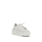 Casadei White Rubber Platform Sneakers