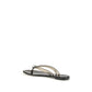 Casadei Black Polyurethane Flat Sandals