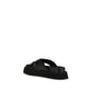 PINKO Black Goatskin Platform Sandals