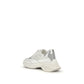 PINKO White Calf Leather Bos Taurus Chunky Sneakers