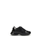 PINKO Black Calf Leather Bos Taurus Chunky Sneakers