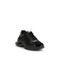 PINKO Black Calf Leather Bos Taurus Chunky Sneakers