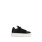 PINKO Black Calf Leather Bos Taurus Platform Sneakers