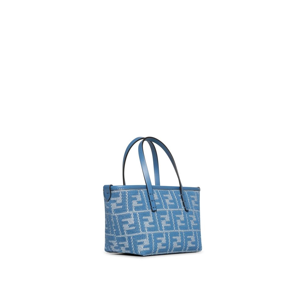 Fendi Blue Cotton Handbag