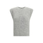 Forte_Forte Gray Alpaca Vicugna Pacos Sleeveles T-Shirt