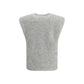 Forte_Forte Gray Alpaca Vicugna Pacos Sleeveles T-Shirt