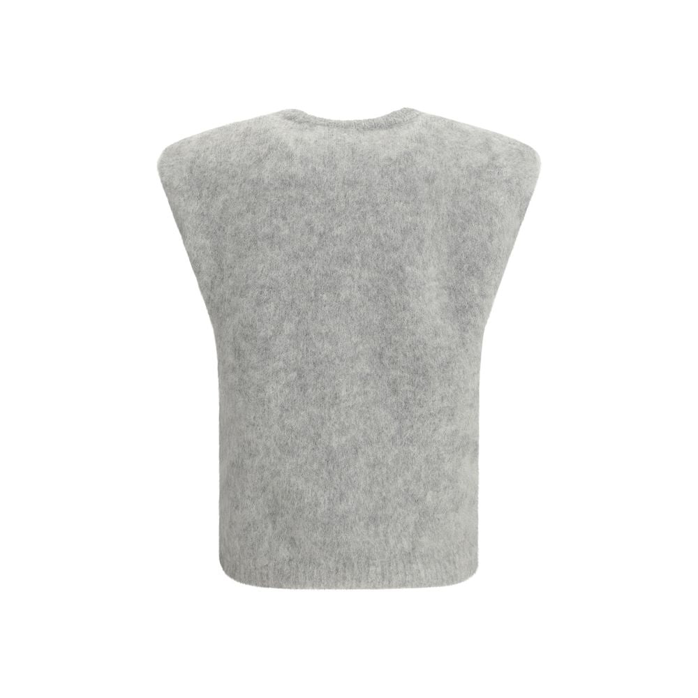 Forte_Forte Gray Alpaca Vicugna Pacos Sleeveles T-Shirt