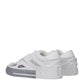 Dolce & Gabbana White Leather Low Top Sneakers