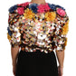 Enchanted Sicily Crystal-Embellished Short Jacket