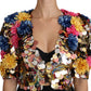 Enchanted Sicily Crystal-Embellished Short Jacket