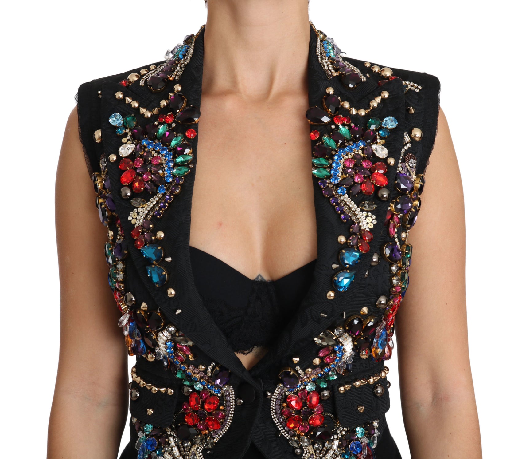 Gilet decorato con cristalli Enchanted Sicily