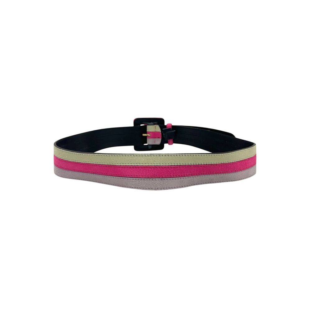 Borbonese Multicolor Leather Women Belt