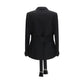 Valentino Black Fleece Wool Blazer