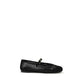 Prada Black Cotton Ballet Flats
