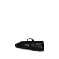 Prada Black Cotton Ballet Flats