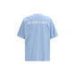 Balenciaga Light Blue Cotton T-Shirt